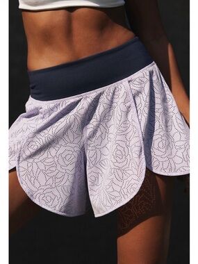 We The Free Lavender Athletic Skort with Navy Waistband